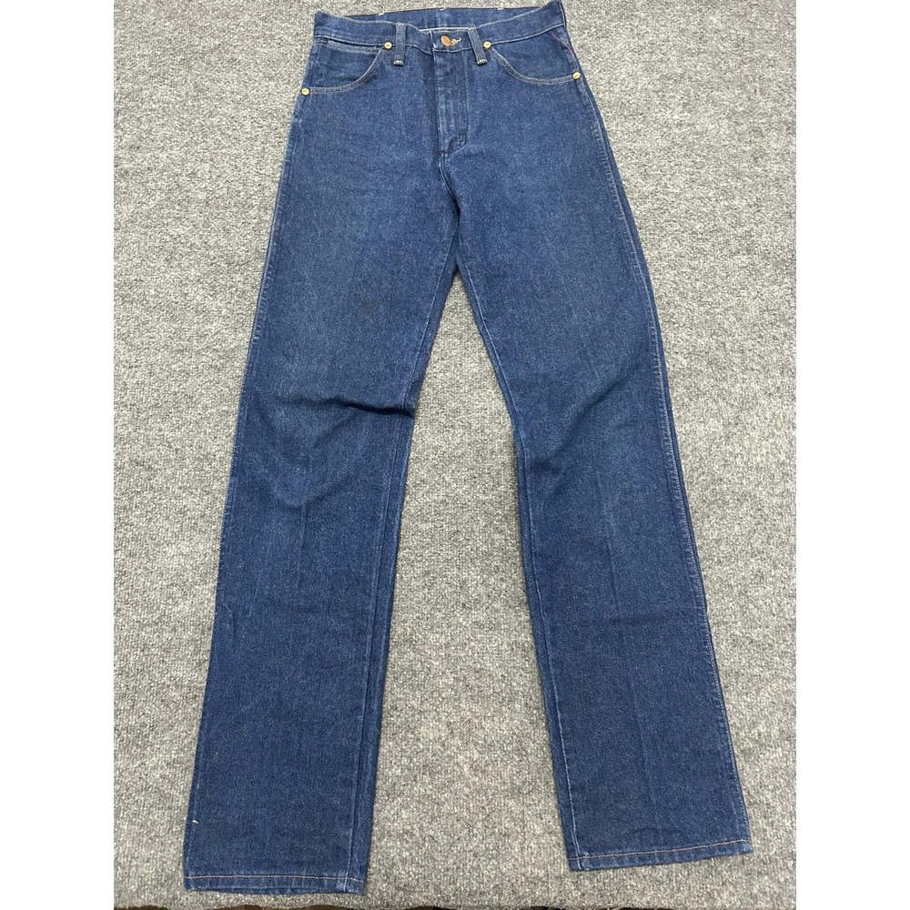 Wrangler Jeans Mens Size 29x34 Blue 13MWZ Cowboy Cut Straight Leg Made in USA